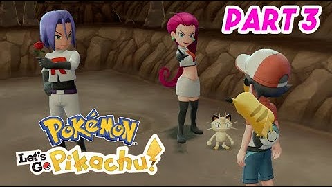 TEAM ROCKET at Mt. Moon! Pokemon Lets Go Pikachu! Walkthrough #3