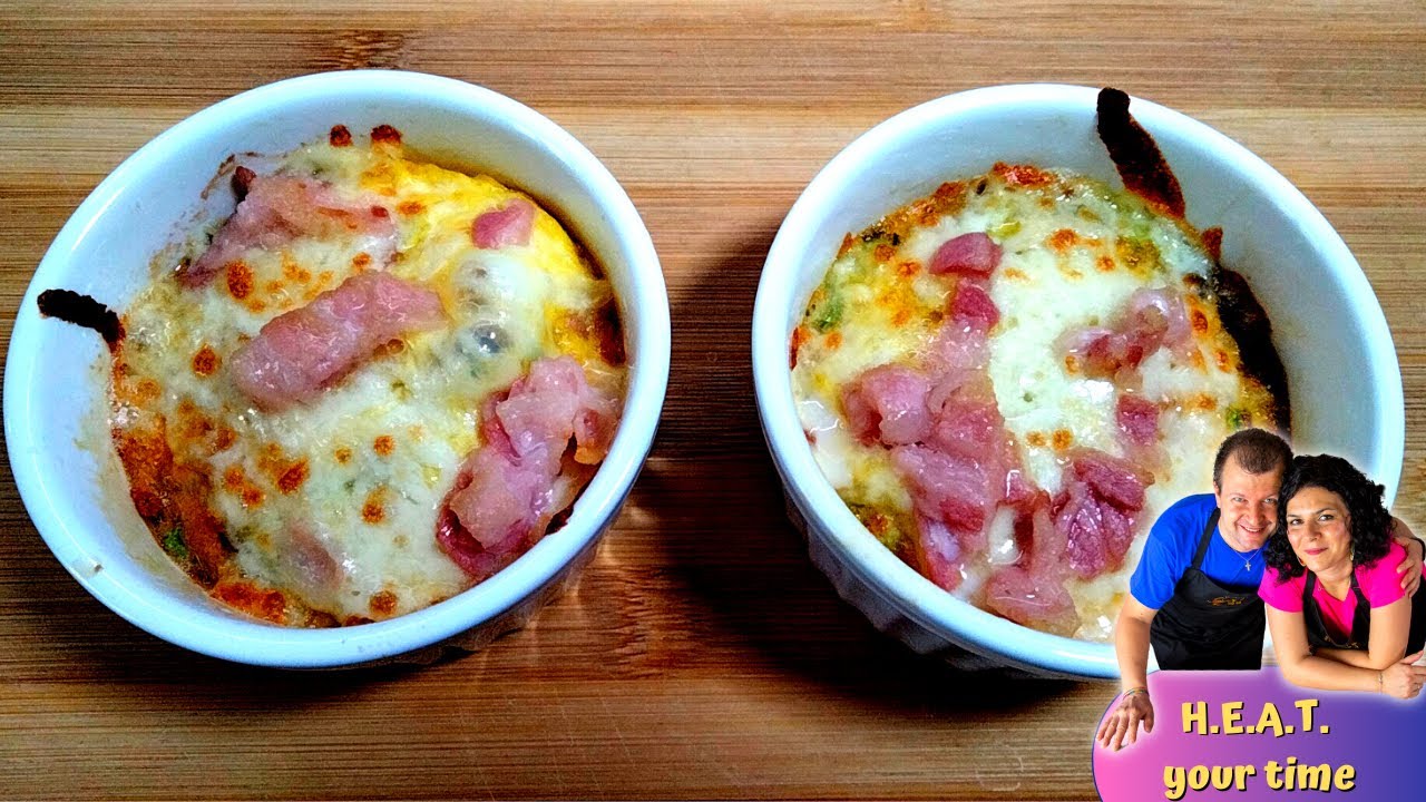 UOVO IN COCOTTE in friggitrice ad aria o al forno - Easy EGG BREAKFAST in  the air fryer 