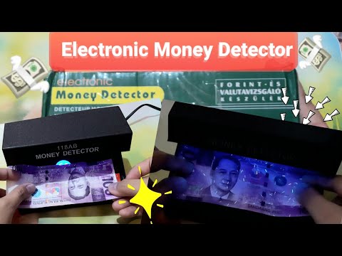 Video: How To Check Money On A Detector