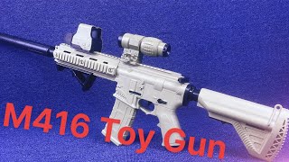 M416 Toy Gun UNBOXING! (Auto/Manual, Soft Bullet) - PUBG Style Electric Rifle for Kids (5 Min ASMR) screenshot 4