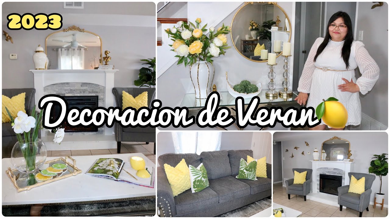 Nueva decoracion de Verano de mi Sala con Limones 🍋