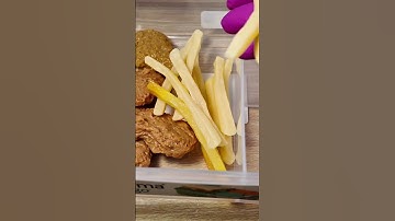 Making School Lunch With Fidget Food 🍱 Bento Box 🍔 Satisfying Video ASMR #shortvideo #asmr #fidget