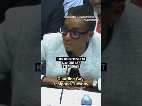 Harvard president Claudine Gay resigns after plagiarism accusations and congressional hearing