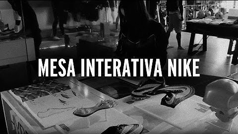 Mesa interativa com reconhecimento de objetos / PDV interativo e showroom Nike