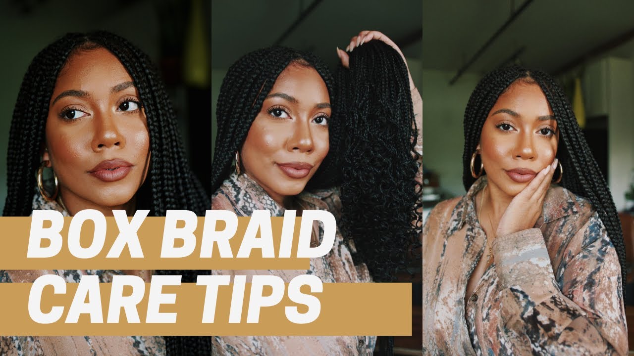 Box Braid Care Tips + Dipping Ends | Faceovermatter - YouTube