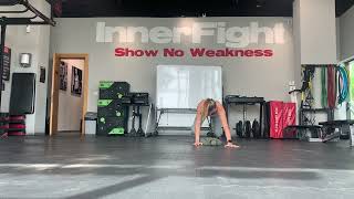 Bear Crawl Sandbag Pull Trhough