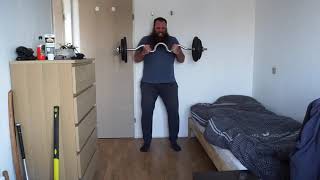 60 Kilogram Sz Super Curl Bar Strict Bicep Wall Curl