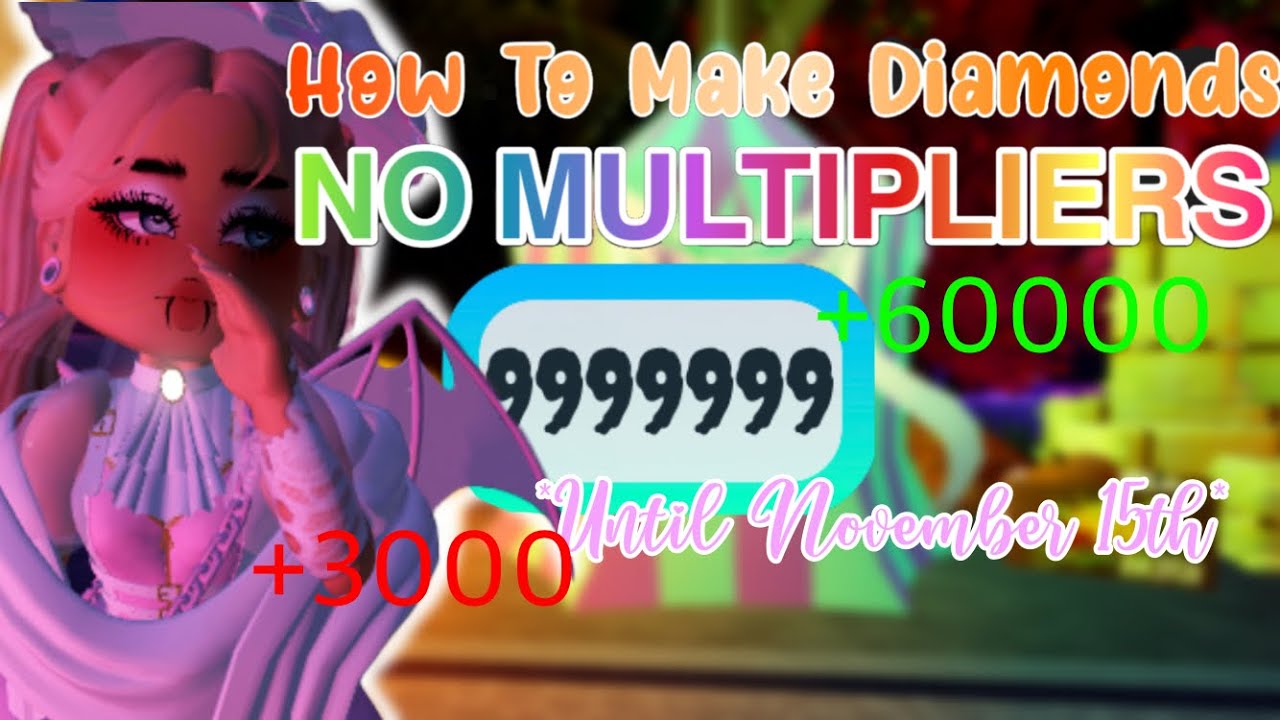 HOW TO MAKE DIAMONDS WITH NO MULTIPLIERS 2022 Royaleween Roblox 