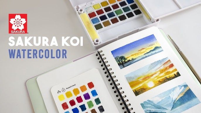 Koi Watercolor Pocket Field Sketch Box (24 Colors)