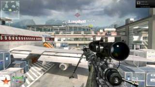MW2 1v1 Quick Scope Amazing Kill, Intervention, TERMINAL