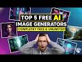 Top 5 FREE AI Image Generators (Unlimited & No Cost)