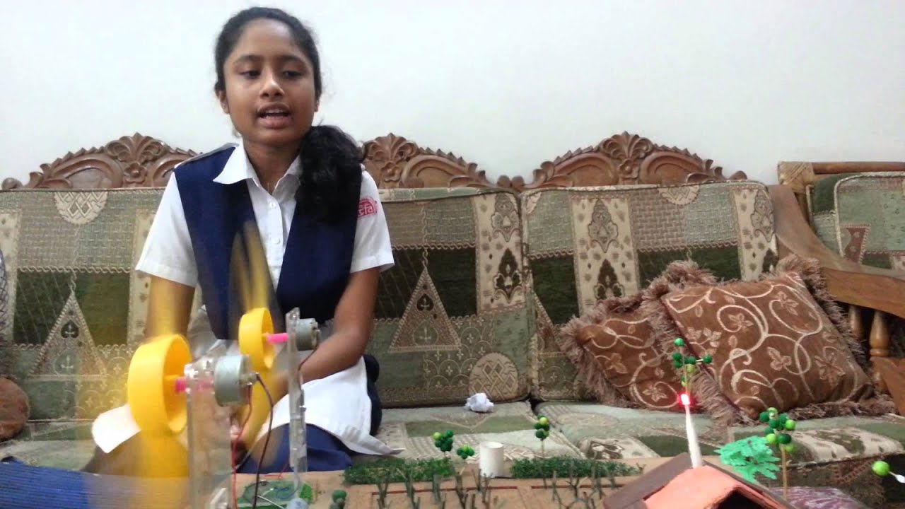 Windmill project for Udayan School science fair - YouTube