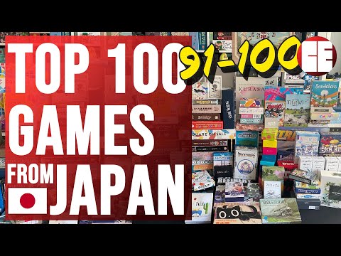 Top 100 Board Games From Japan, Part 1 (100 to 91) | Cardboard East