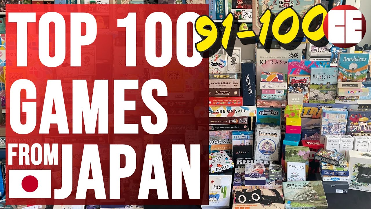 Top 100 Board Games From Japan, Part 1 (100 to 91) | Cardboard