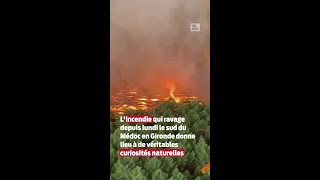 Tornade de feu repérée lors de l'incendie dans le sud Médoc