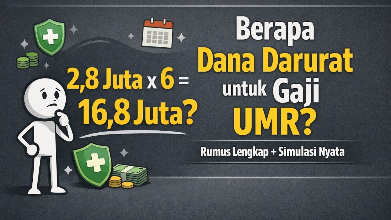 Cara Menghitung Dana Darurat untuk Gaji UMR (Rumus & Simulasi Lengkap)