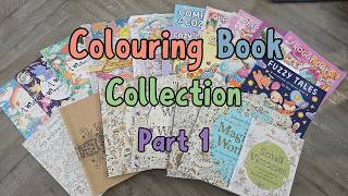 My Colouring Book Collection Part 1 | Completed Pages, Lulu Mayo, Johanna Basford & More