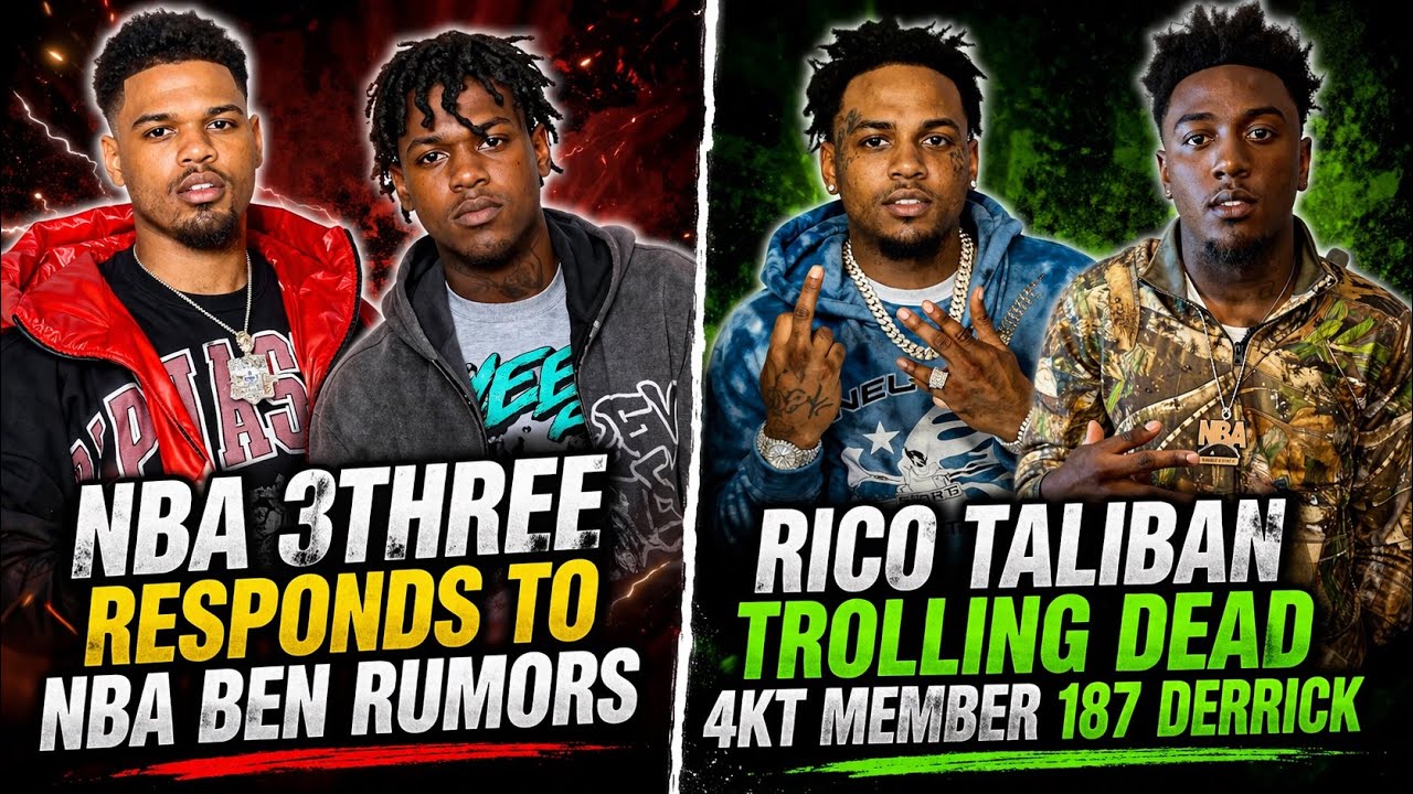 187 Derrick Rapper NBA 3Three Responds To Rumors He Left NBA Ben After He Got SH*T + Rico ...