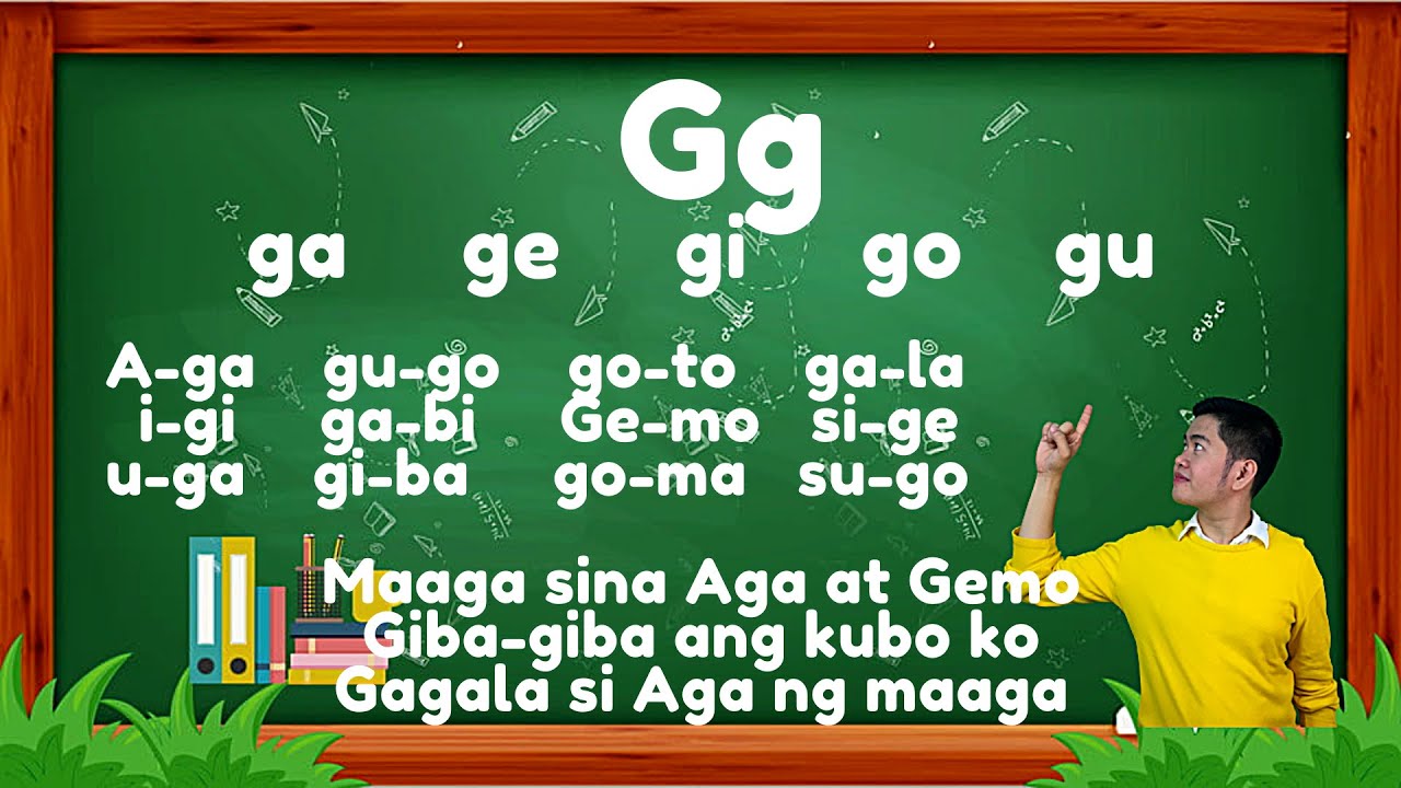 Unang Hakbang Sa Pagbasa Aralin Pagbasa Gamit Ang Letrang Gg Vidoe