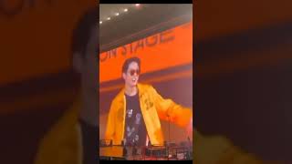 He noticed the poster & lifted his T-shirt 😍🥵 #BTS #JK #shorts # PTD_in _ las vegas