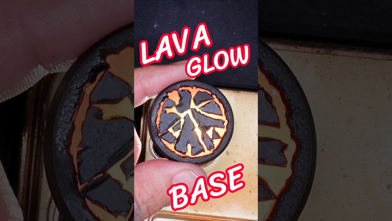 This Warhammer 40k LAVA BASE REALLY GLOWS #warhammer40k #spacemarines #craft