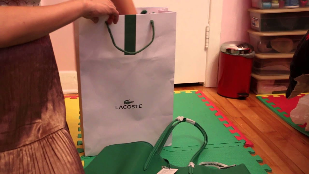 lacoste paper bag