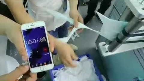 High speed N95 Folded Mask Machine full servo