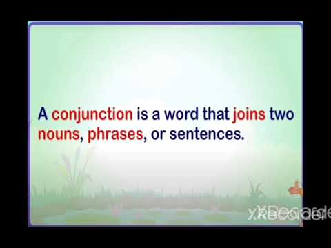 Conjunctions for grade 4