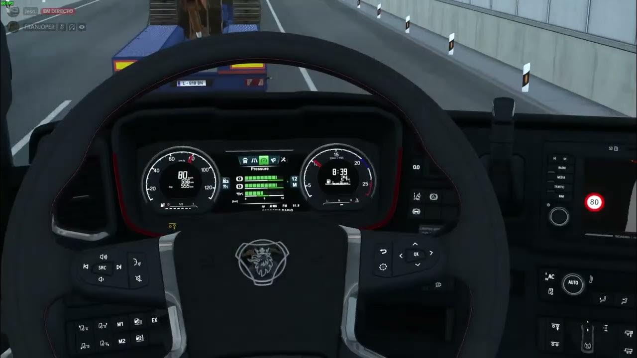 Test ets2 Adaptative Cruise Control YouTube