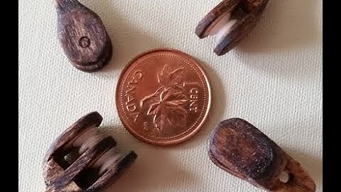 DIY: Micro katrolblokken met draaiende schijven voor modellen