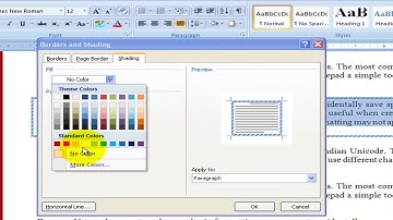 Microsoft Word tutorial | borders and shadings to Microsoft word document in telugu