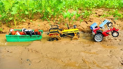 diy tractor stuk in mud mini science project || Part- 20 ||@topminigear