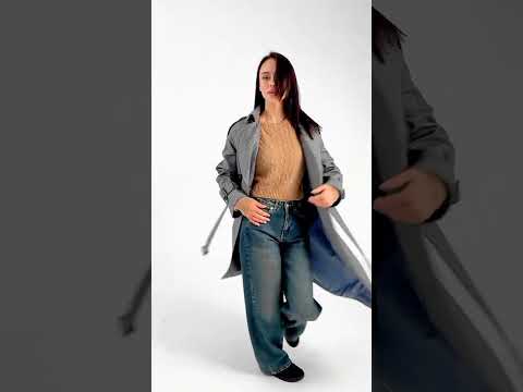 Пальто — тренч жіноче вовняне демісезонне, двобортне, на ґудзиках весняне, осіннє ділове, Марсала, 42, видео 2