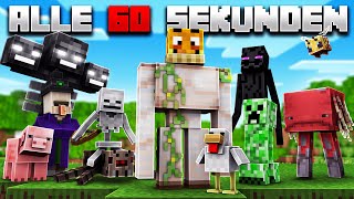 Alle 60 Sekunden in anderes Minecraft MONSTER verwandeln...