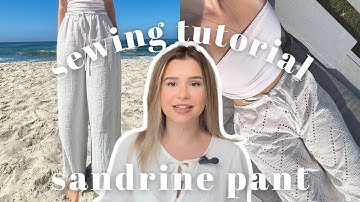 Sandrine Pant Sewing Tutorial | Sew Your Own Linen or Gingham Pants
