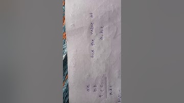 If aa+bb+cc=abc then find the value of a, b, c?