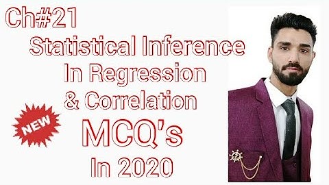 Statistical Inference in Regression and Correlation MCQs in 2020 | Chapter 21 | Statistics Tutor