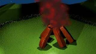 Blender camp fire simulator