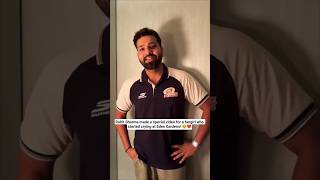Rohit Sharma made a special video for a fangirl who started crying at Eden Gardens! 🥹❤ #rohitsharma