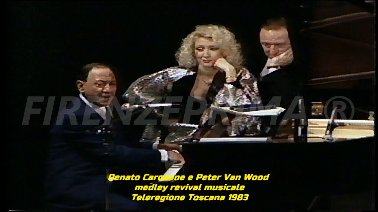 Renato Carosone Peter Van Wood. Straordinario medley live dal Teatro di Orvieto. Teleregione. 1983