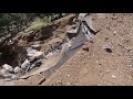 Capulin Volcano Road wash out August 2019