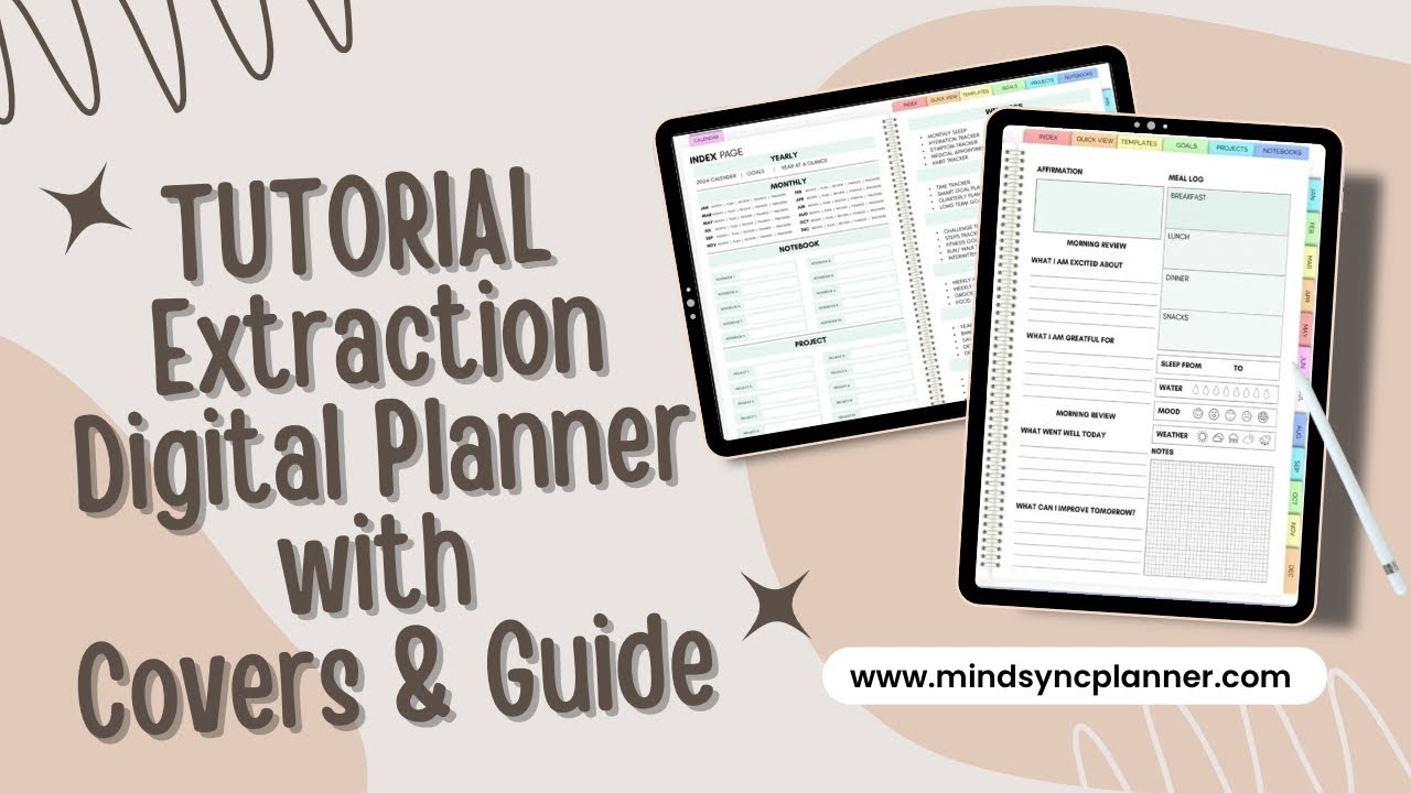 Extracting Your Digital Planner: Step by step guide with Covers and Guide - YouTube