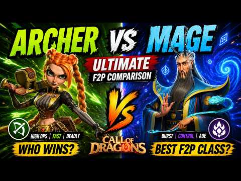 ARCHERS VS MAGES ULTIMATE F2P COMPARISON CALL OF DRAGONS