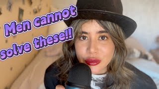 ASMR Solve math puzzles with Professor Layton