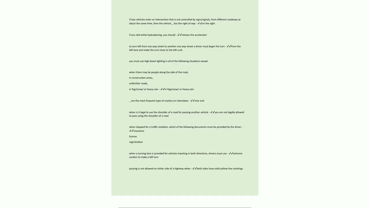 Nevada DMV Permit Test Study Guide  210 Questions with 100 Correct Answers  Verified  Latest Update