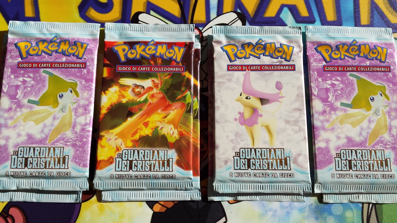 [Booster Pokémon Ex Guardiani dei Cristalli]. 16 euros et le GROS lot ...