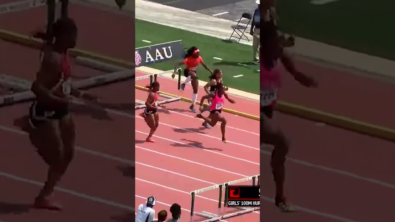 OLYMPIAN GRACE STARK WINS 100MH IN 13.86 AT AAU JR. OLYMPIC GAMES 👑🥇
