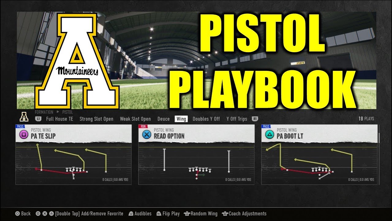 Appalachian State Pistol Playbook Guide | College Football 25