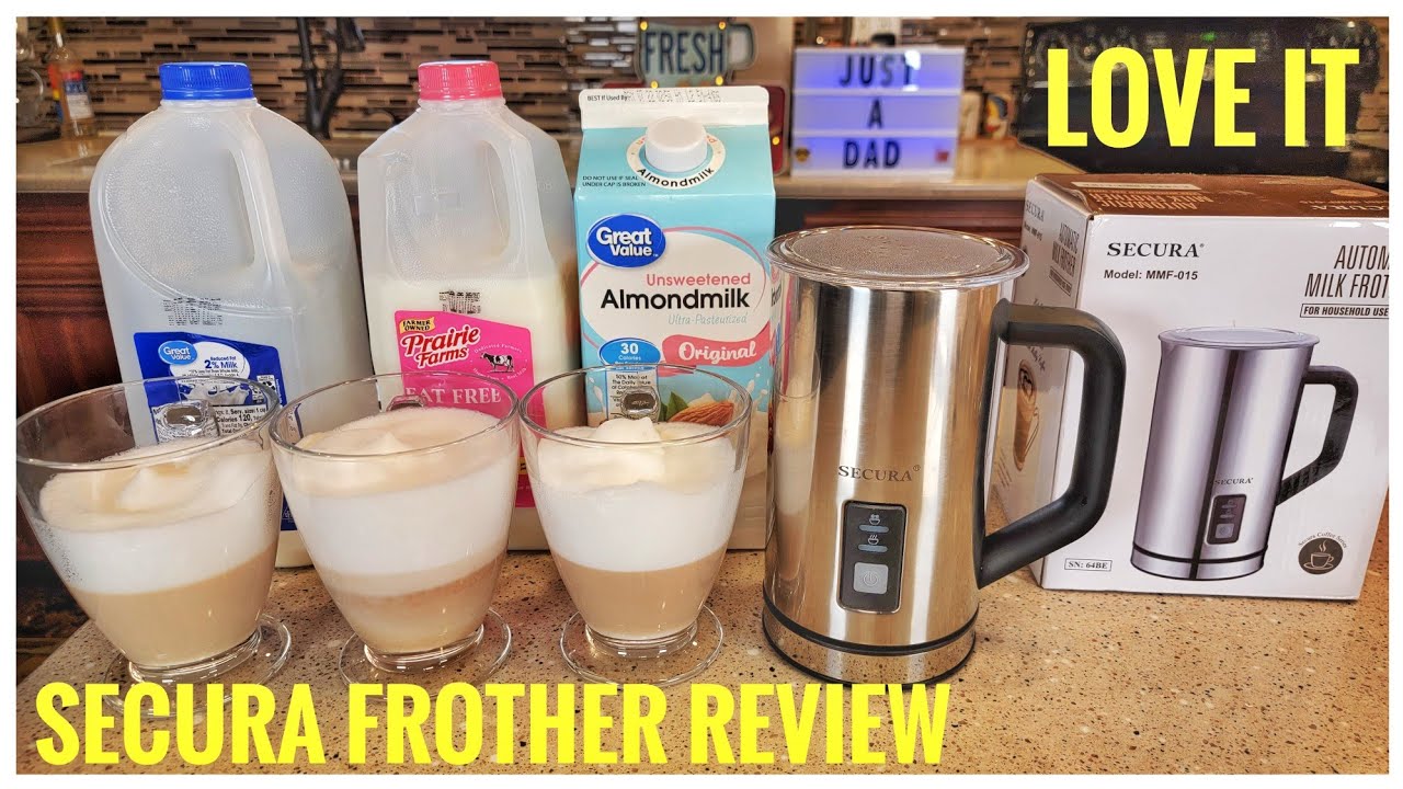 REVIEW Secura Milk Frother Automatic Hot & Cold Maker for Latte Cappuccinos  Macchiato 