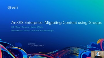 ArcGIS Enterprise: Migrating Content Using Groups